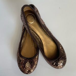 Tory Burch Chelsea Glitter Flats